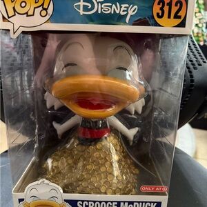 Disney Scrooge McDuck Gold and White Collectible 10 inch
